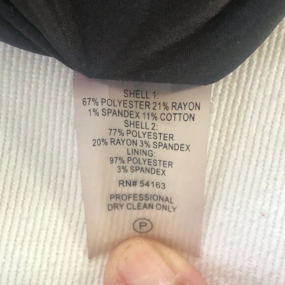 Calvin Klein Zip Front Career Professional Blazer Jacket Women’s SZ 12P - Picture 8 of 8